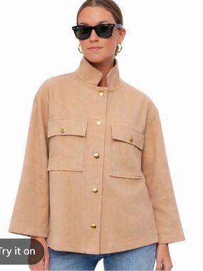 Tuckernuck Marant shirt jacket snap utility womens XXS oversized